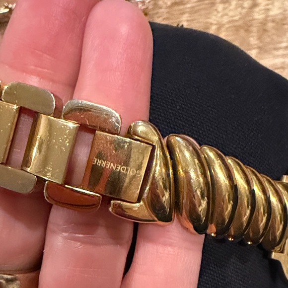 Gold ToneTwisted Apple Watch band  (bigger sized watch) main image 5
